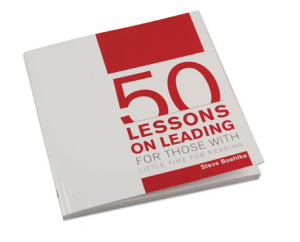 50 Lessons on Leading with those with little time for leading